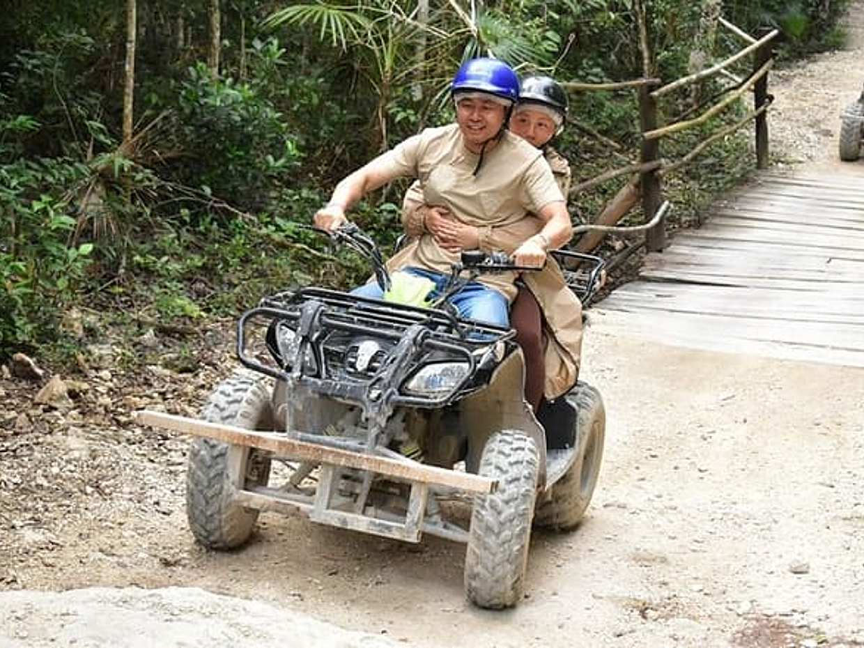 Complete Shared ATV Tour Horse Zip Lines Cenote and Lunch, photo 3