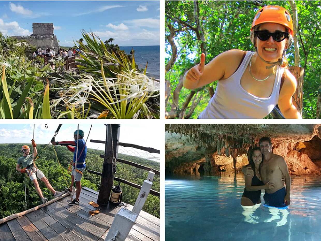 Playa del Carmen Jungle Tour: Tulum, Cenote Snorkeling and Ziplining