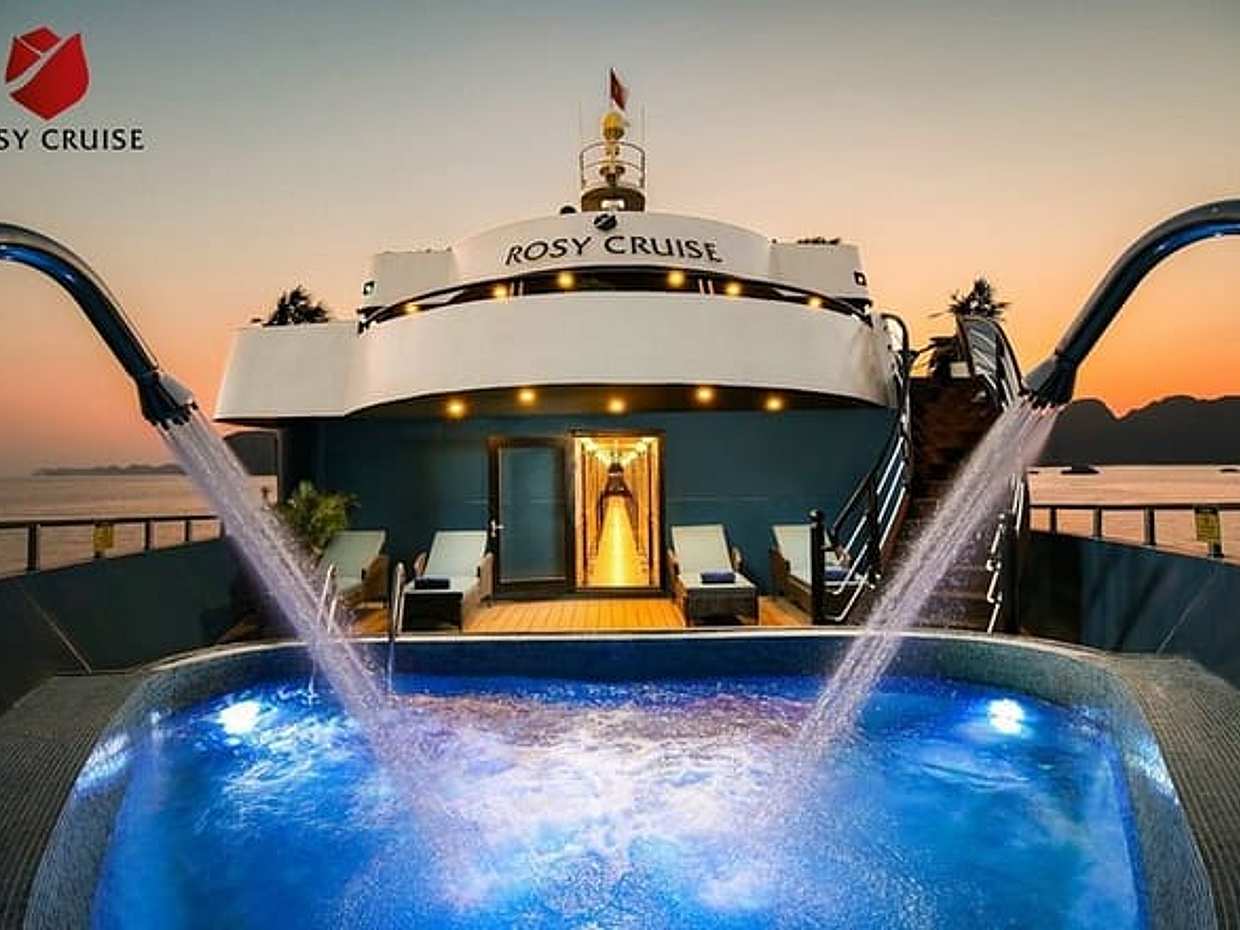 Rosy Cruise 3 Days Explore Halong Bay Lan Ha Bay Private Balcony