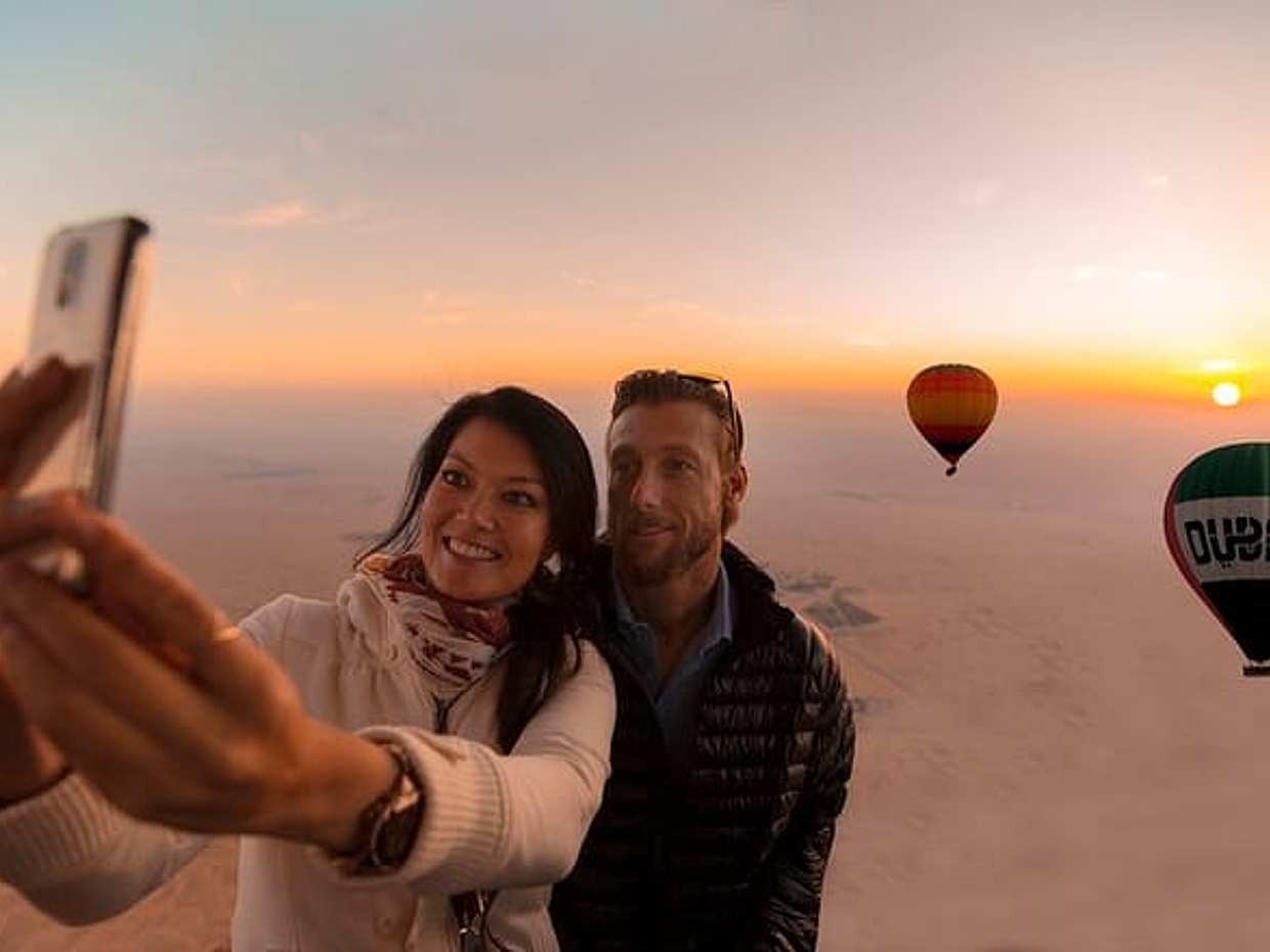 Hot Air Balloon Ride, Vintage Land Rover Drive and Breakfast in United Arab Emirates, Dubai
