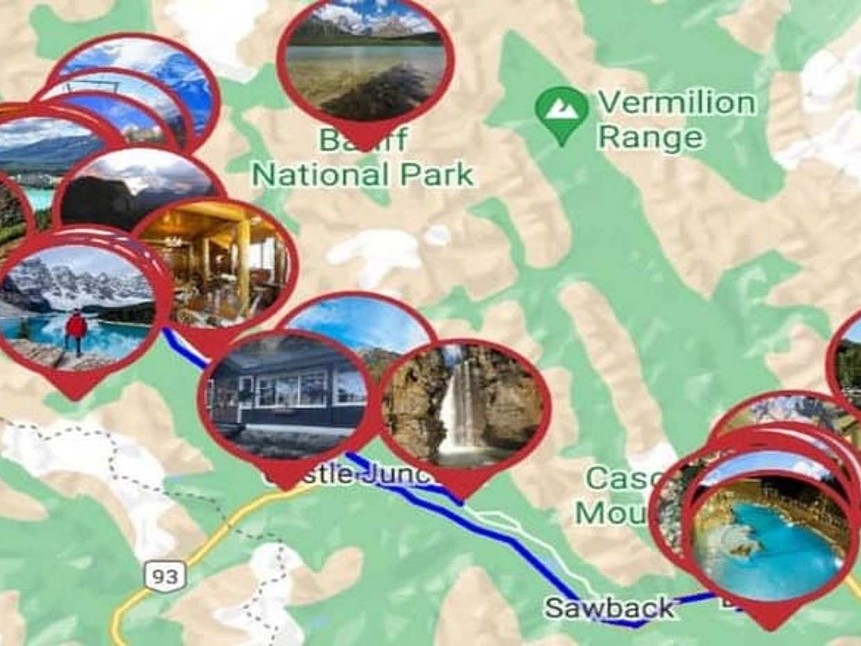 APP Banff self-guided routes with audio guides