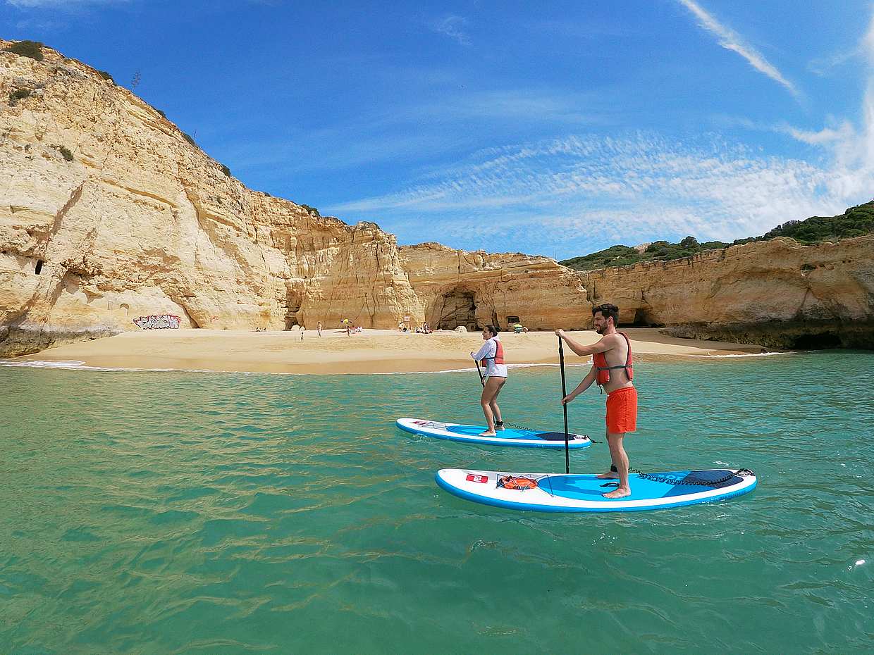 Benagil Cave Paddleboarding Avontuur in Portugal, Carvoeiro.
, photo 2