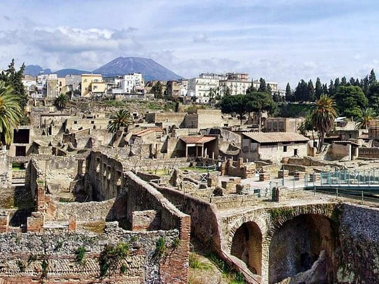 Shore tour of Pompeii, Vesuvius and Herculaneum.