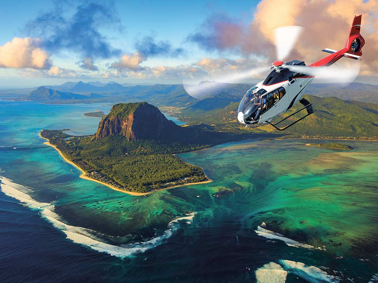 Magic Helicopter Private Sightseeing Tour from Triolet in Mauritius