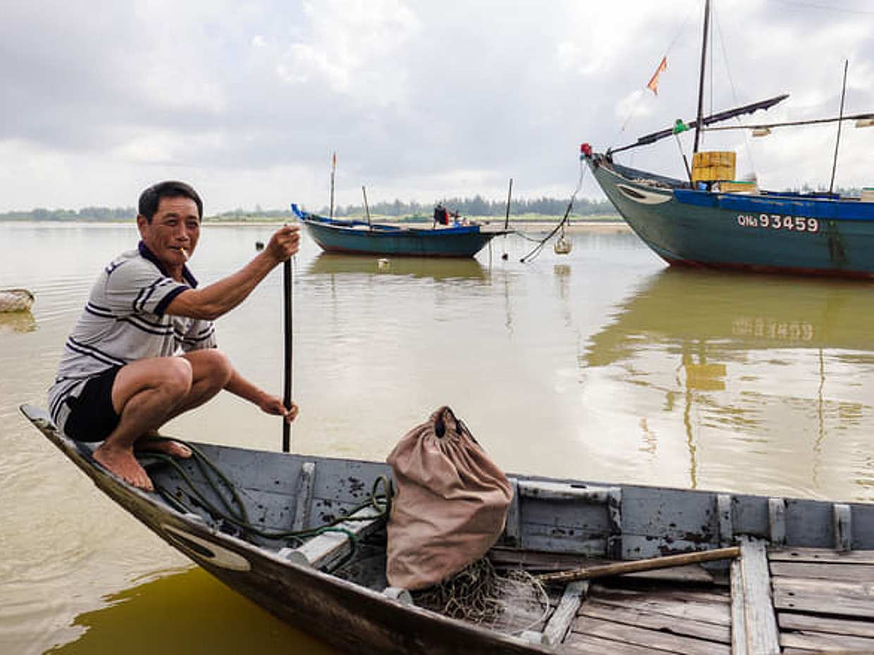 Hoi An - Flussleben in Vietnam