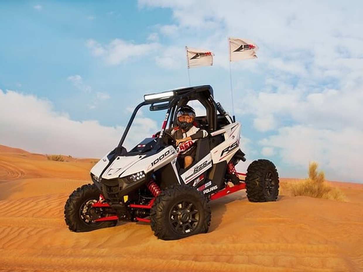 1- Seater Polaris RZR RS1 Buggy Tours in Dubai, photo 2