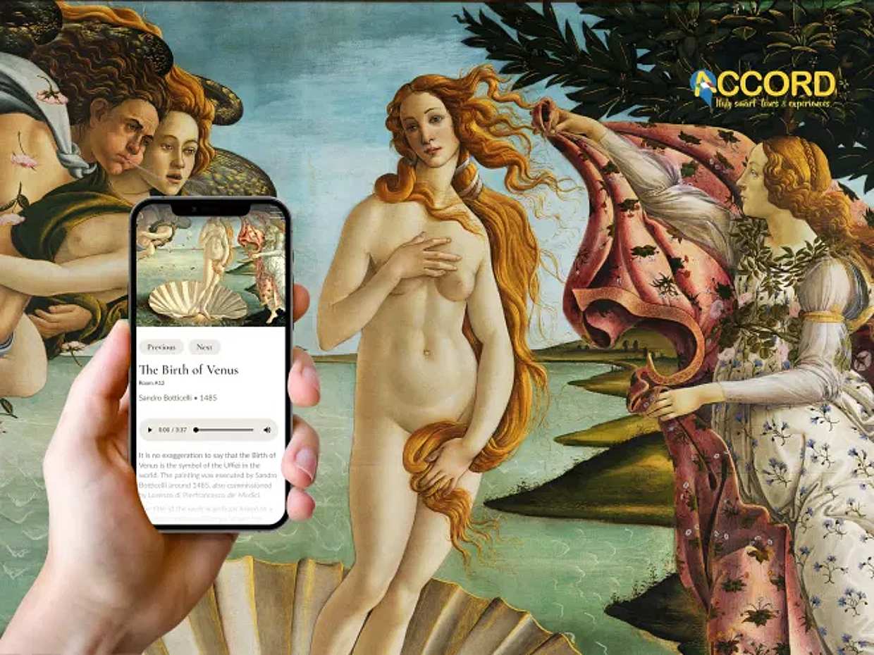 Florence: Uffizi Gallery Timed Ticket with Multilingual Audio App