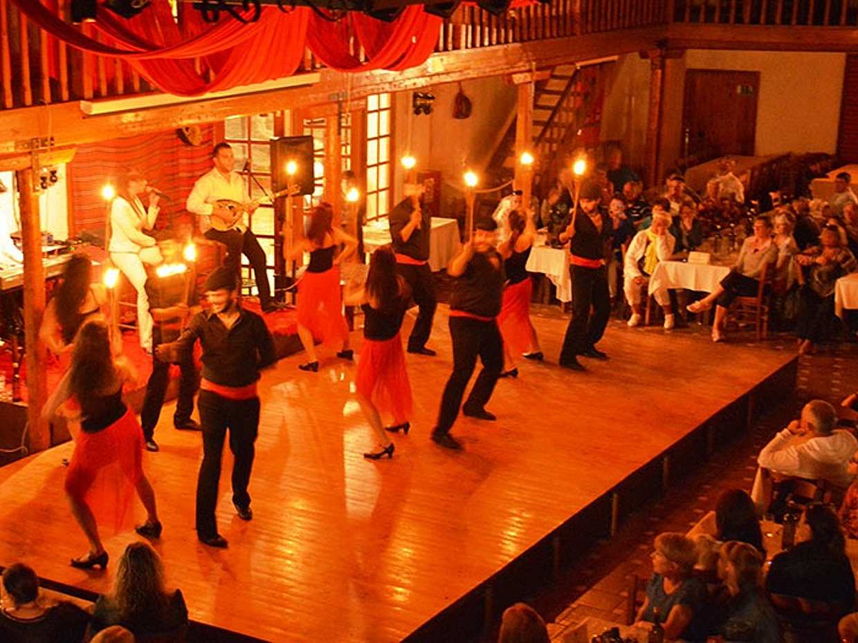 Cretan Folklore Night Alive Show from Heraklion in Greece