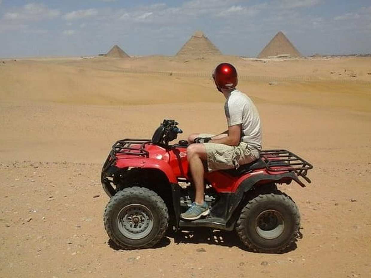 Desert Safari by Quad Bike Around Pyramids