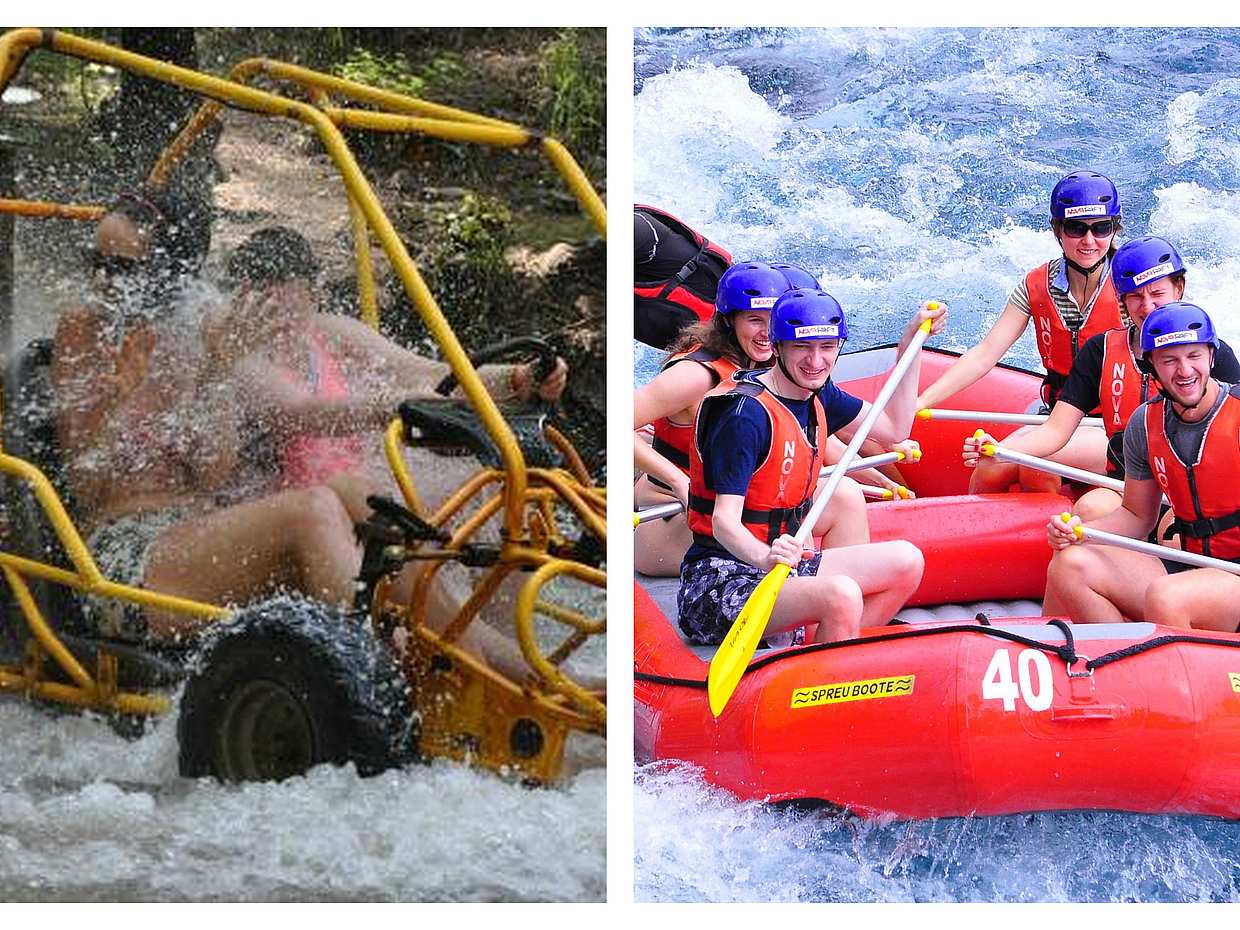 2'si 1 Arada: Türkiye Alanya'dan Rafting ve Buggy Safari Turu
