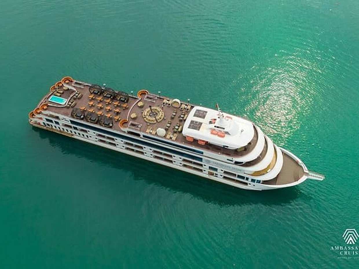 Ambassador Cruise Luxury Halong Bay Day Tour Premium Lunch & Cave, Vietnam