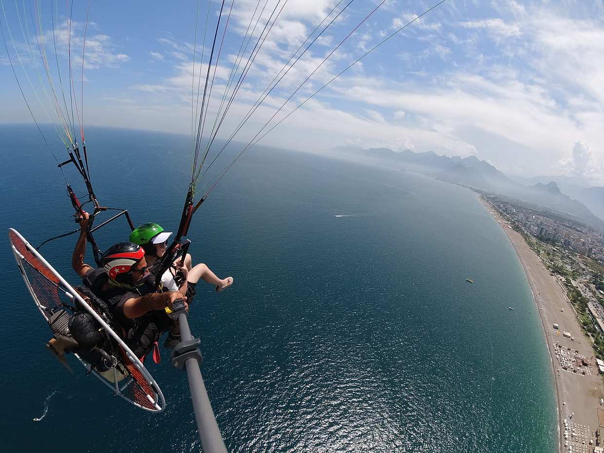 Tandem Paramotor Paragliding Experience in Turkey, Antalya, photo 5