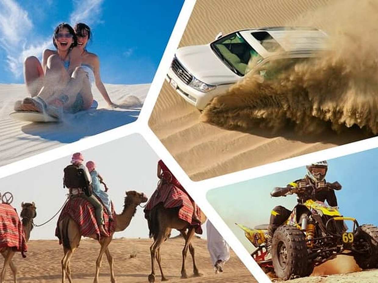 Doha Safari Dune Bashing Camel Ride Sandboarding ATV Option, photo 2