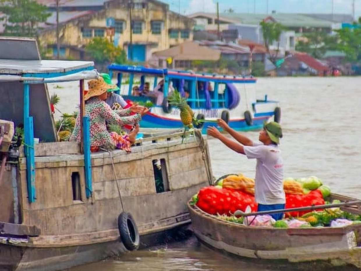 Küçük Gruplarla Vietnam'ın Ho Chi Minh Şehrinden Mekong Yüzen Pazarı Günübirlik Gezisi"