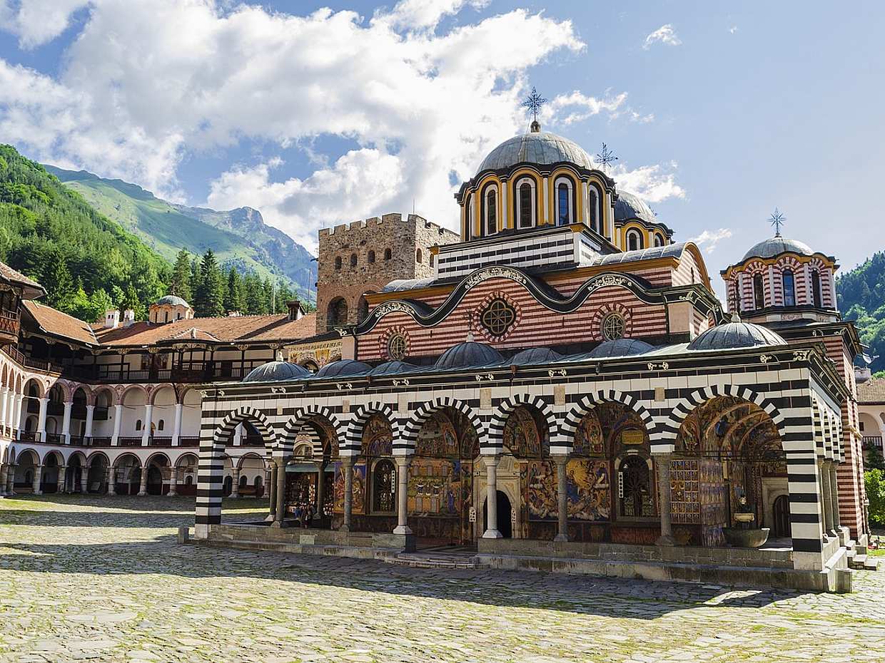 Excursion privée de Sofia au monastère de Rila en Bulgarie.