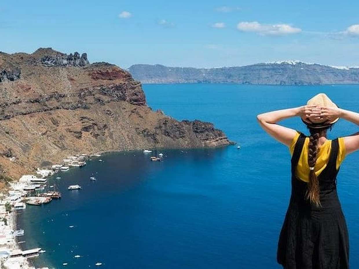 Santorini Vulcão Cruzeiro Incluindo Fontes Termais e Thirasia na Grécia, Thera, photo 2