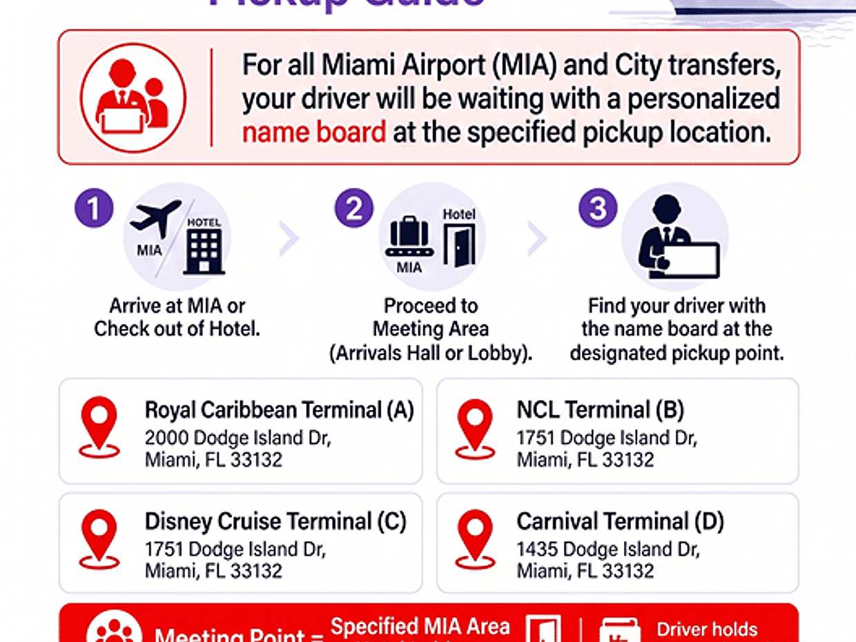 "Privé Cruise Transfer: Luchthaven en Stad Miami naar de Haven van Miami in Verenigde Staten, Miami Beach", photo 3