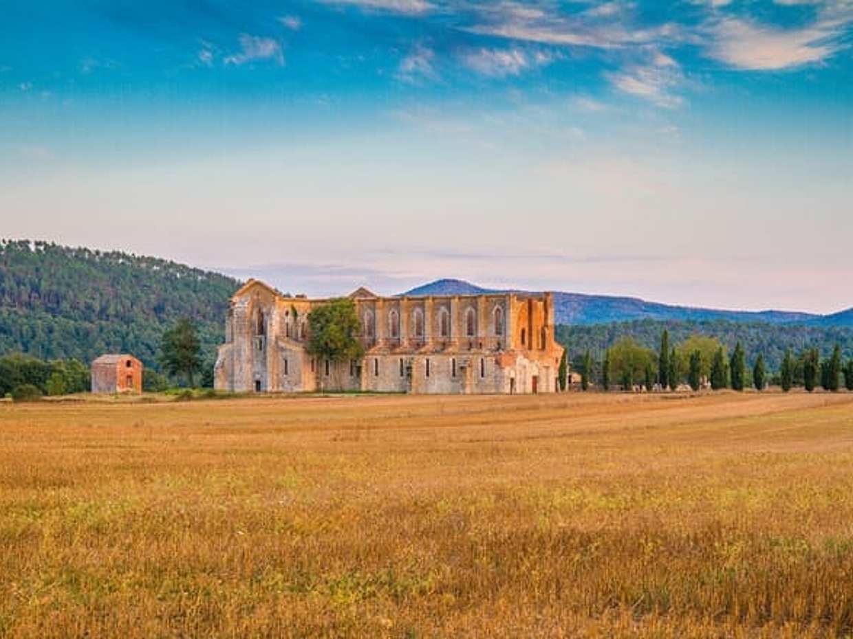 Discovering Tuscany's hidden treasures: San Gimignano, Volterra and San Galgano mysterious Abbey day trip from Florence