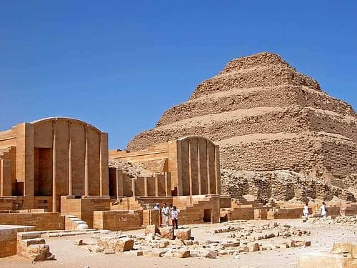Pirámides de Egipto - Guiza, Pirámide escalonada y Pirámide acodada de Dahshur
