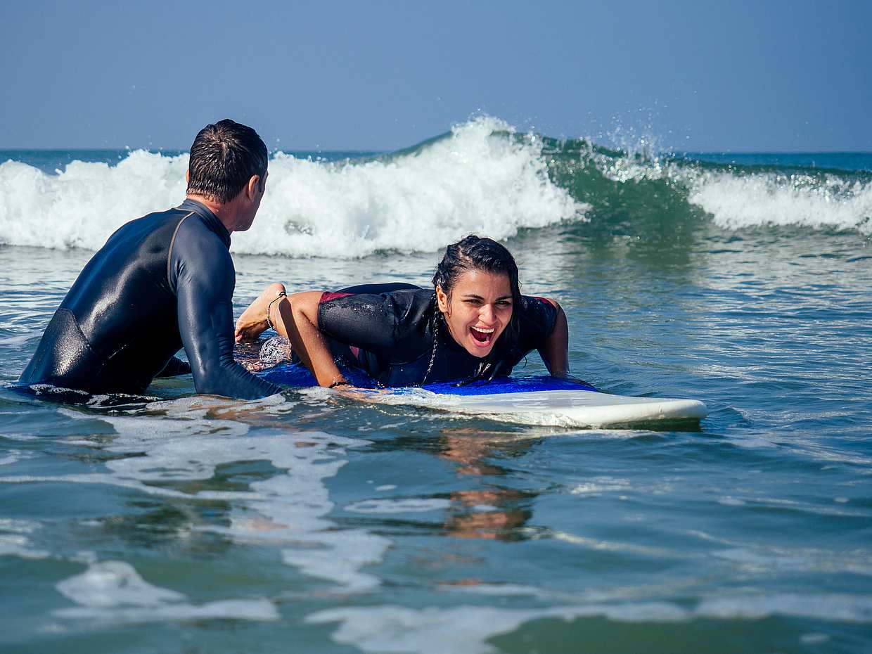 Clases particulares de surf para principiantes