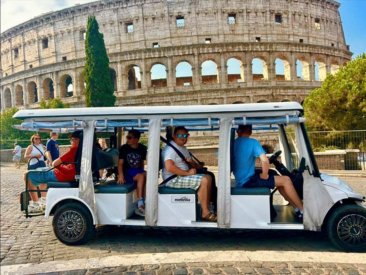 Rome in 1 Day: Private Golf Cart Adventure & Wine Tasting in an Ancient Cellar, photo 4