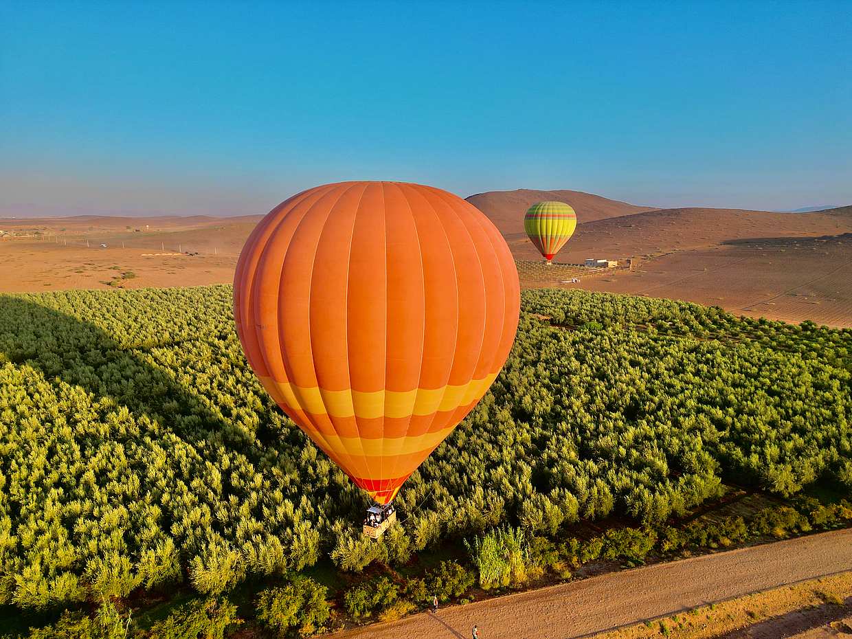 Heißluftballonfahrt über Marrakesch in Marokko, Heißluftballonfahrten in Marrakesch