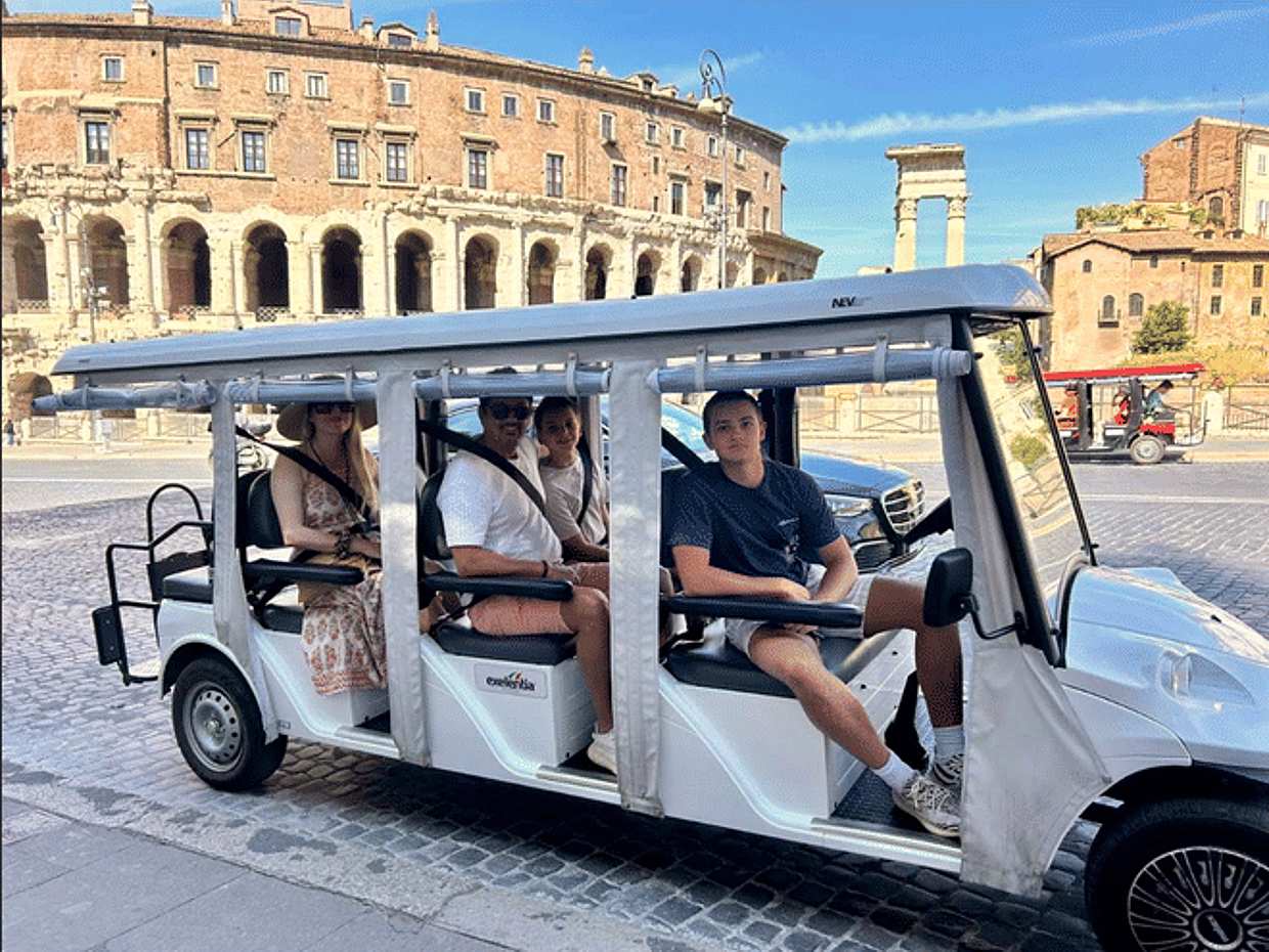 Rome in 1 Day: Private Golf Cart Adventure & Wine Tasting in an Ancient Cellar, photo 3
