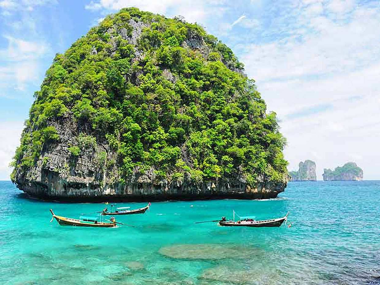 Phi Phi Paradis Tour kolem ostrova se západem slunce soukromou longtailovou lodí v Thajsku, ostrovy Phi Phi., photo 4