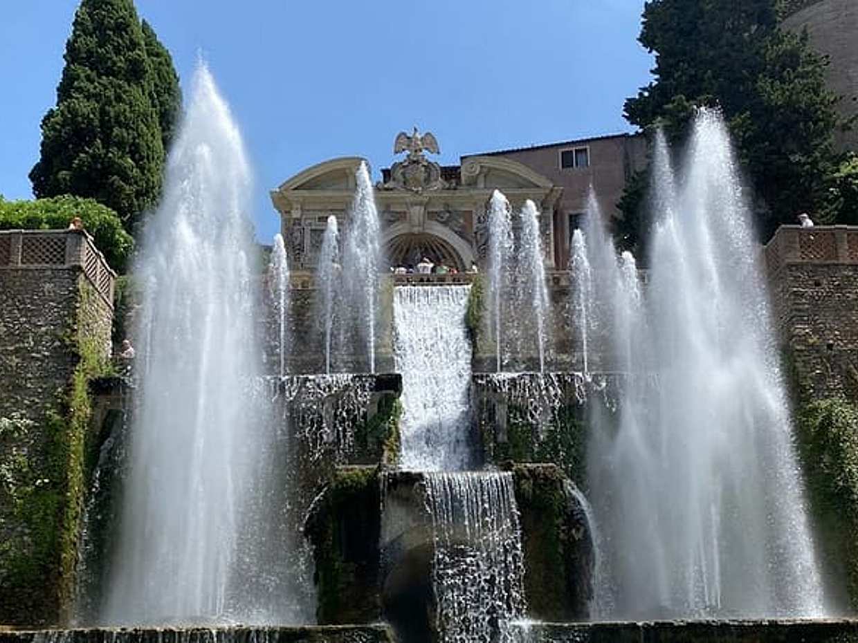 Day Trip Rome to Tivoli Gardens Private Driver Local Tour Guide in Italy