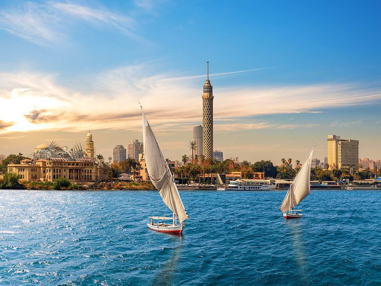 Felucca Ride on the Nile in Egypt, Cairo