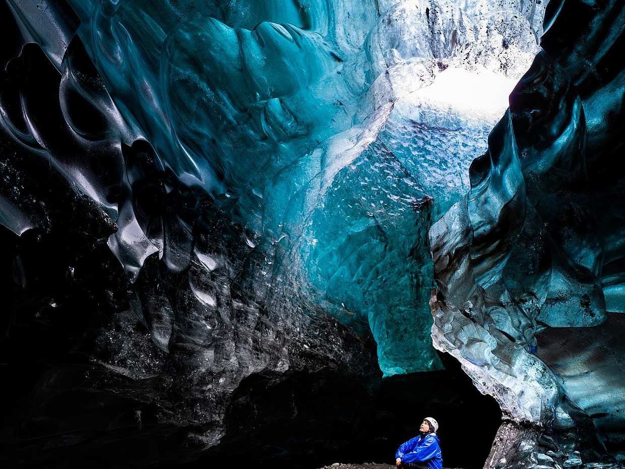 Blue Ice Cave Tour