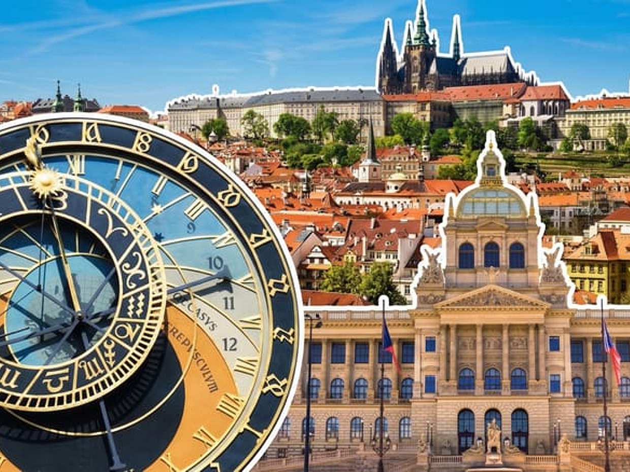 TOP 3 TICKETS - Prague Castle, Astronomical Clock, National Museum