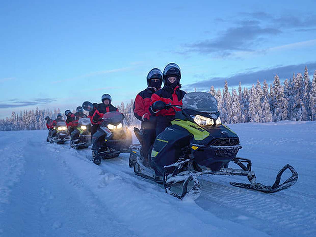 Snowmobile Safari Levi Classic — wilderness trail, photo 2