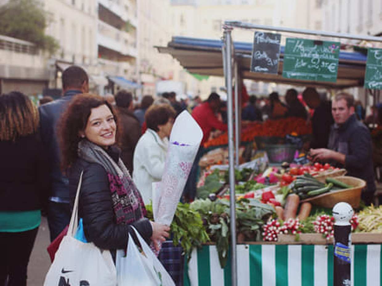 Aligre Food Market Walking Tour near the Marais