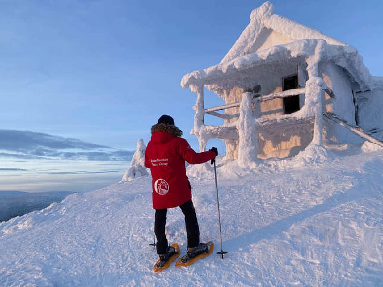 Instagram snowshoeing to Santa's cabin, Levi, photo 2