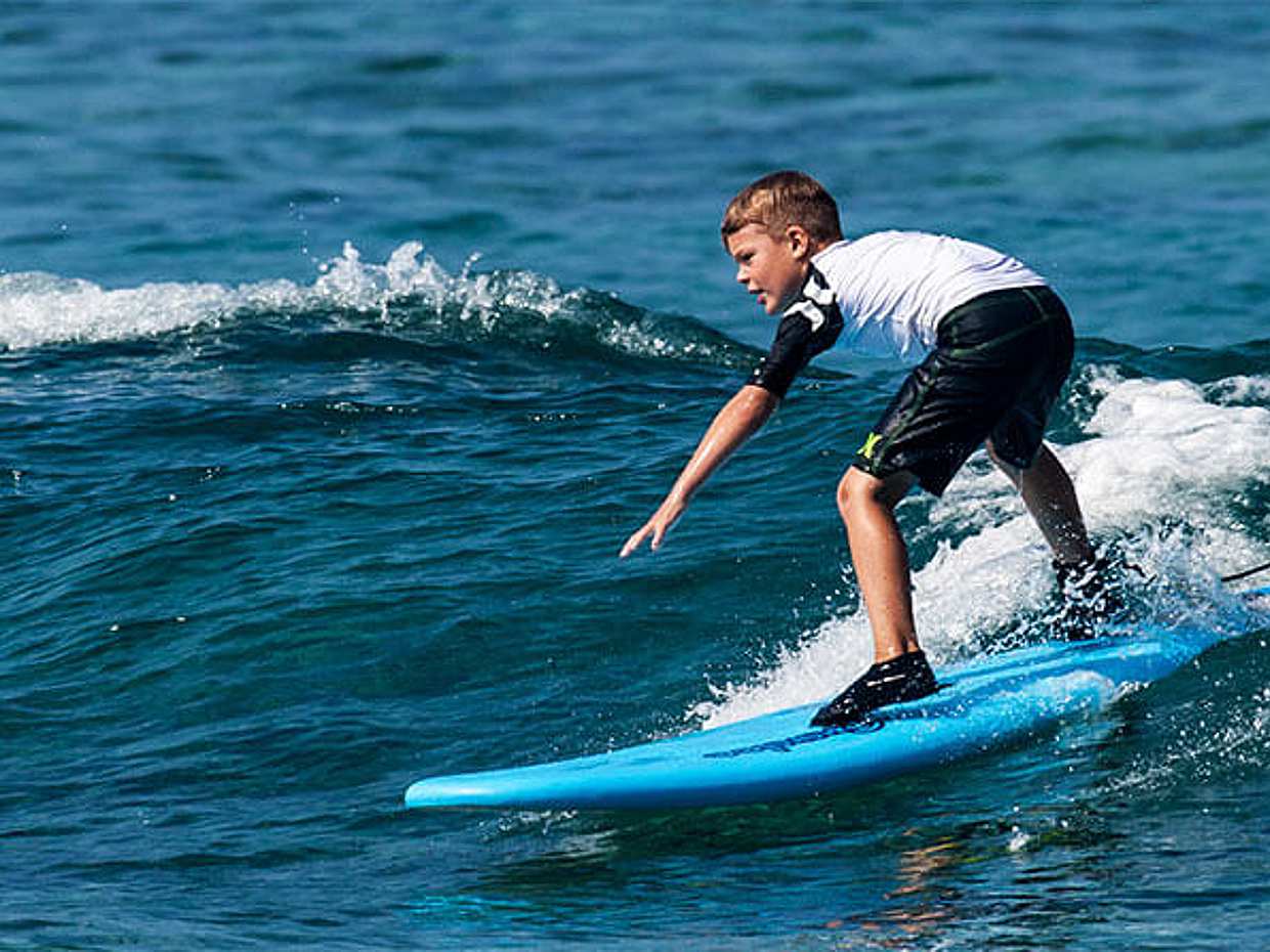 Kids Surf Lesson in Bali, Indonesia
