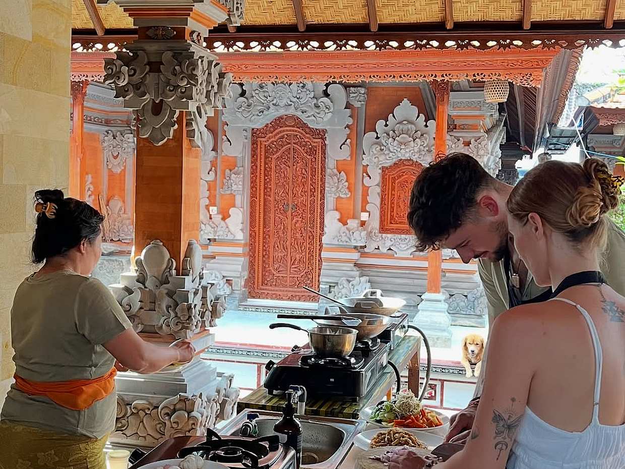 Bali: Cooking Class, Market Tour, and Waterfall Visit in Indonesia