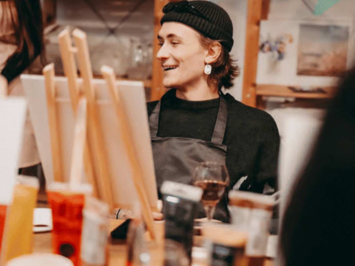 Barcelona Sip & Paint Experience with Unlimited Sangria Refill, photo 3