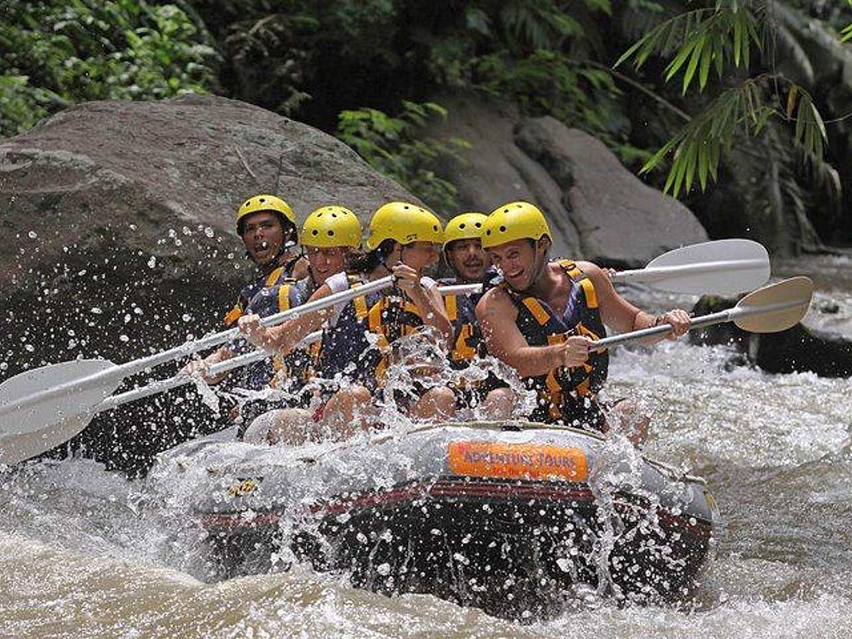 Rafting on Ayung River in Bali, Indonesia