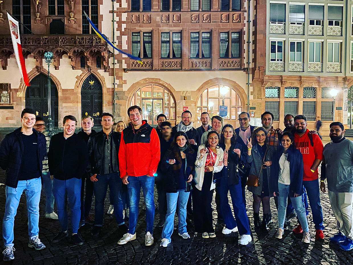 Pub Crawl Frankfurt v Německu
