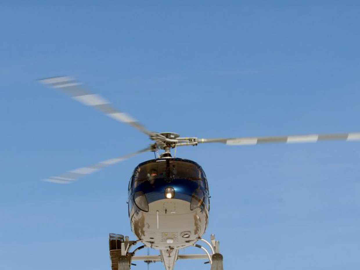 10minutový let helikoptérou: Altiport de Courchevel ve Francii
