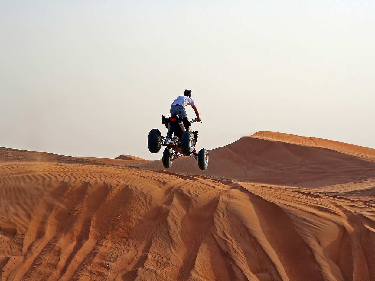 Quad Bike Safari in Dubai Desert in United Arab Emirates, Desert Safari Dubai