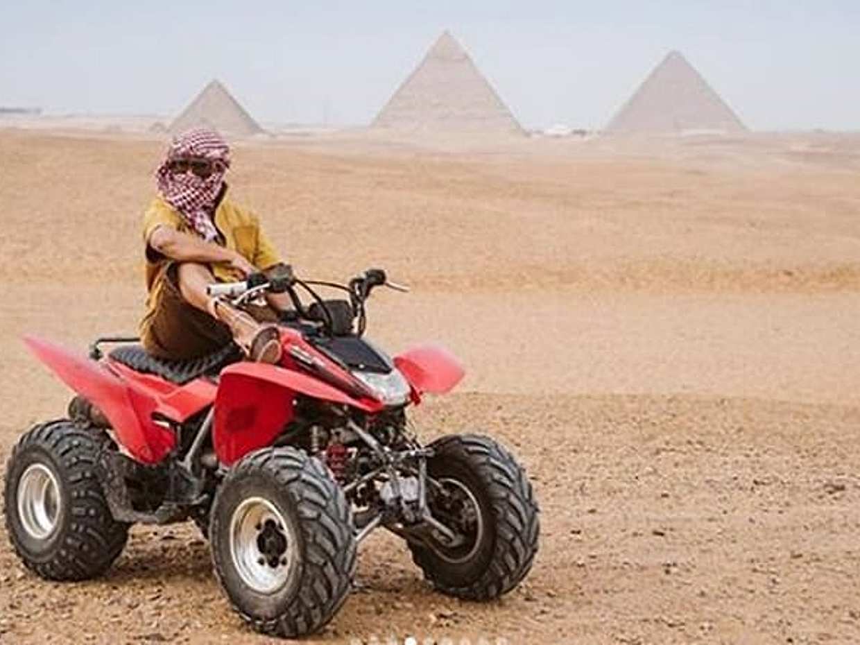 PRIVATE ATV Quad Bike Tour at Pyramids of Giza with Lunch, photo 5