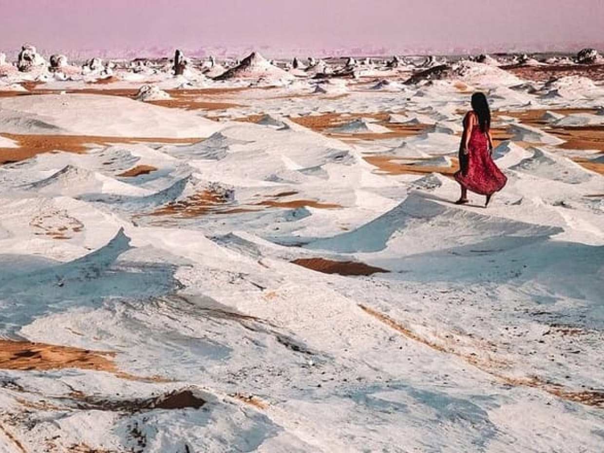 Full Day Tour in Bahariya Oasis and Black & White Desert with Lunch