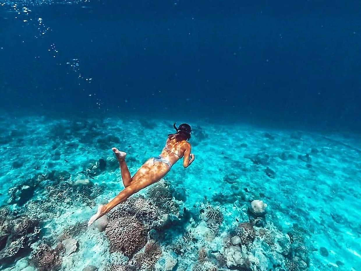 Bali Blue Lagon Snorkeling and Waterfall in Ubud, Indonesia
