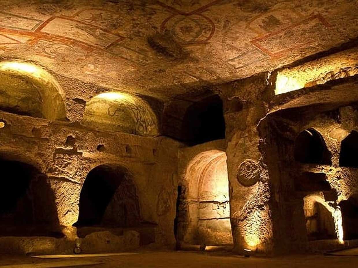 "Roma: Catacumbas e Basílicas Papais Tour Semi-Privado na Itália"