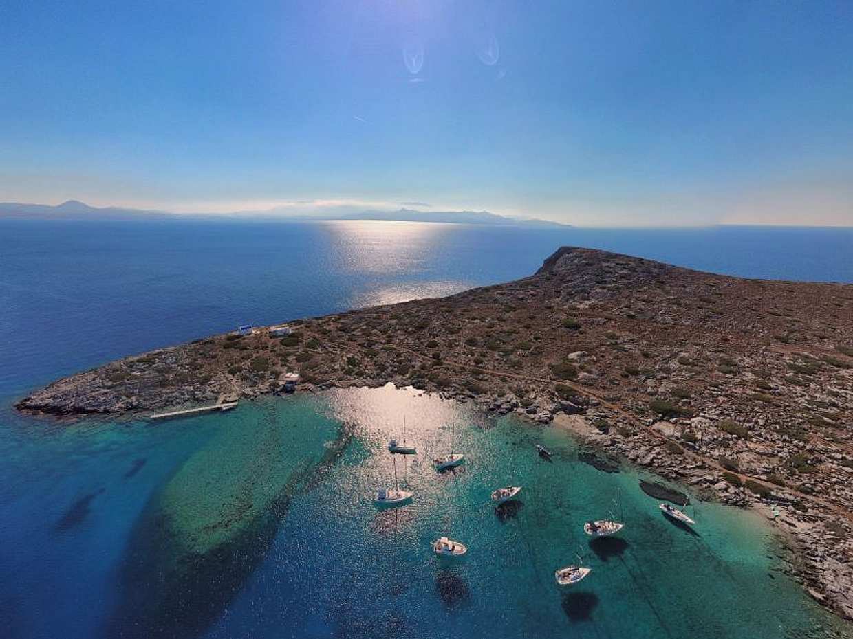 Crucero de un día a la isla de Dia desde Heraklion en Grecia.
