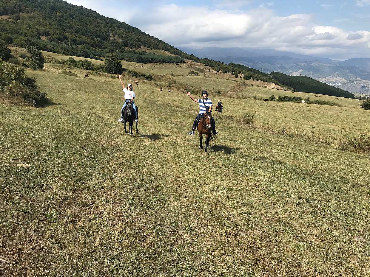 Circuit d'équitation panoramique en Arménie, province de Lori