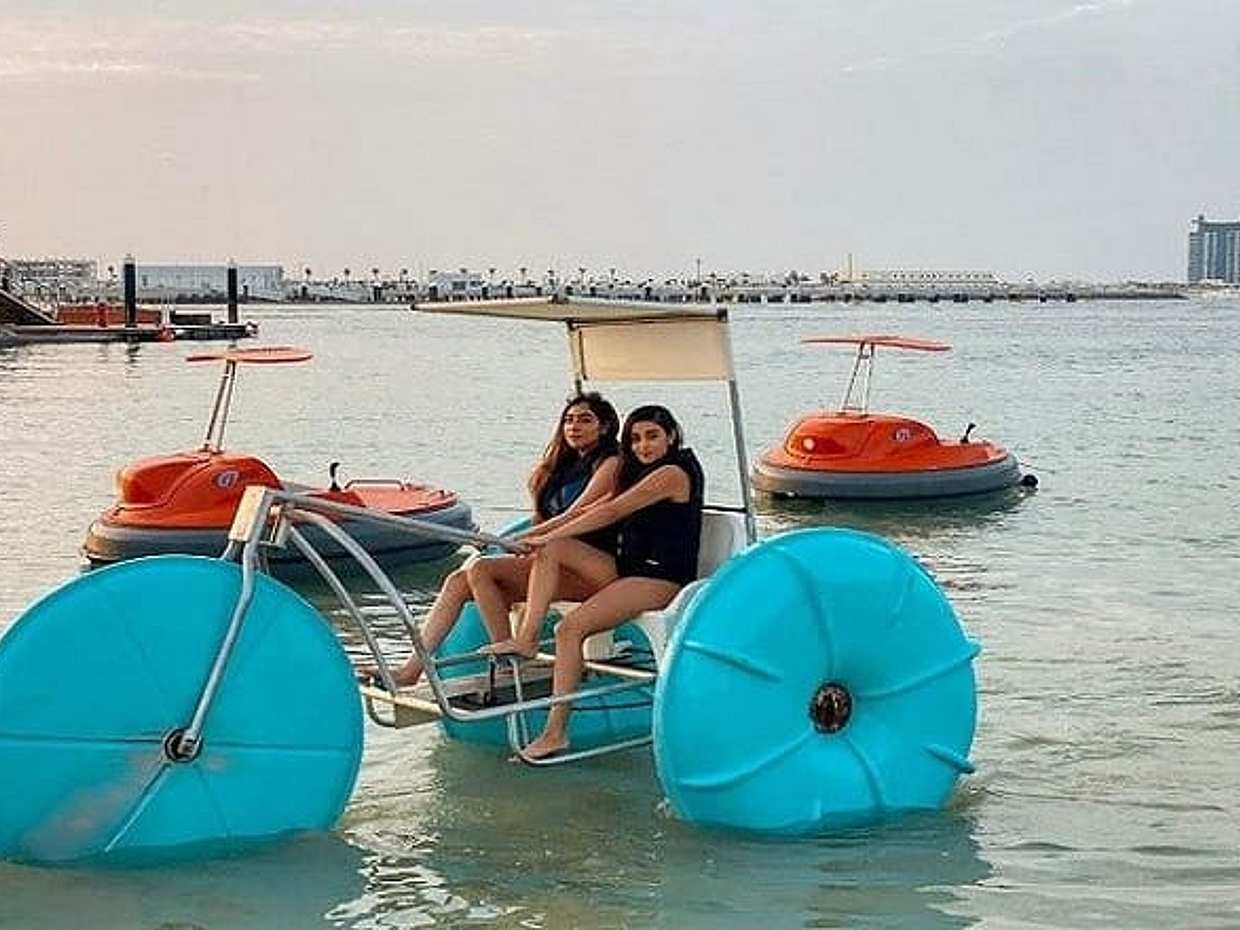 Water Bike à The Palm Dubaï aux Émirats Arabes Unis, photo 3