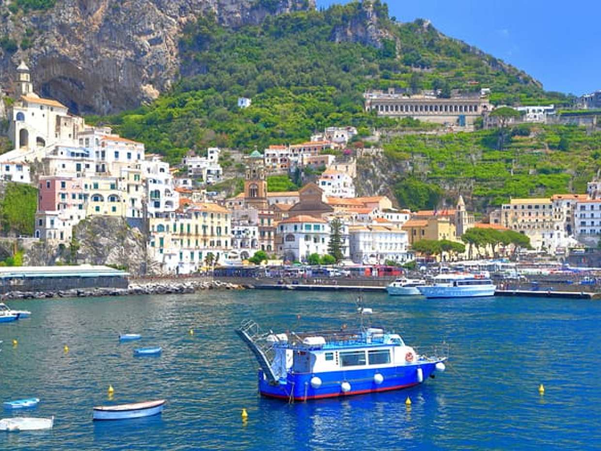 Full day tour to Sorrento coast, Positano and Amalfi by boat from Naples - maximum 12 people